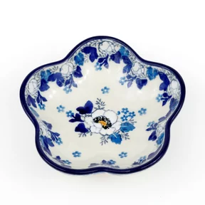 Miska kwiatek H33, 11,5 cm <br> 2222X Biało-niebieskie anemony
